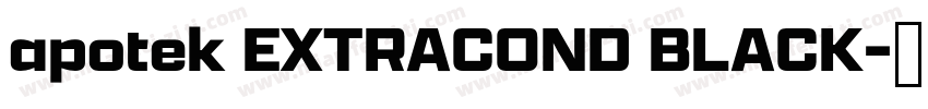 apotek EXTRACOND BLACK字体转换